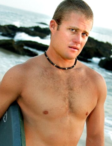 Hot surfer jacking off dick